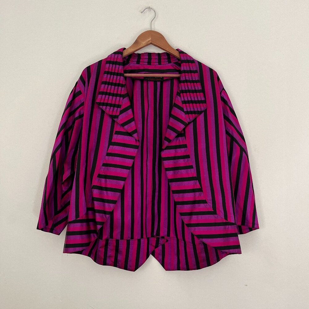 River Thai Stripe Silk Jacket